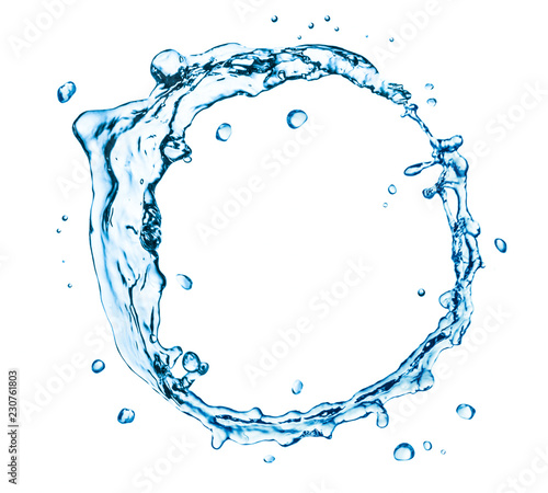 Circle water splashes.