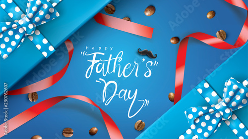 Happy Father’s Day design with fun concept and pastel color