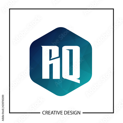 Initial Letter RQ Logo Template Design