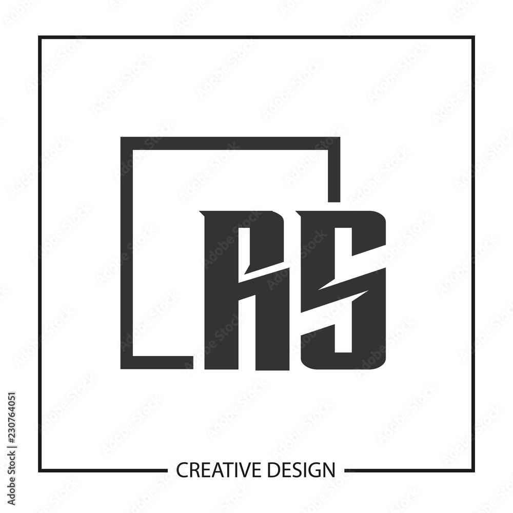 Initial Letter RS Logo Template Design Initial Letter RS Logo Template Design