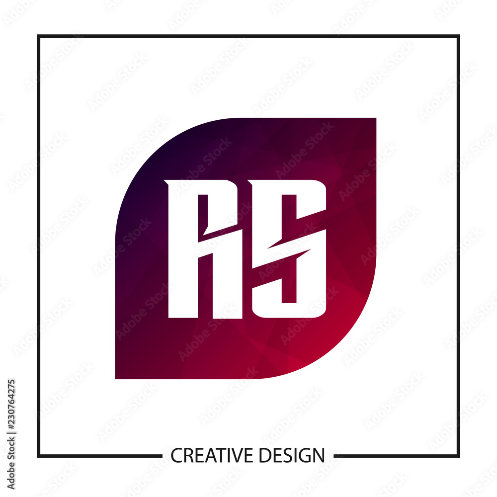 Initial Letter RS Logo Template Design Initial Letter RS Logo Template Design