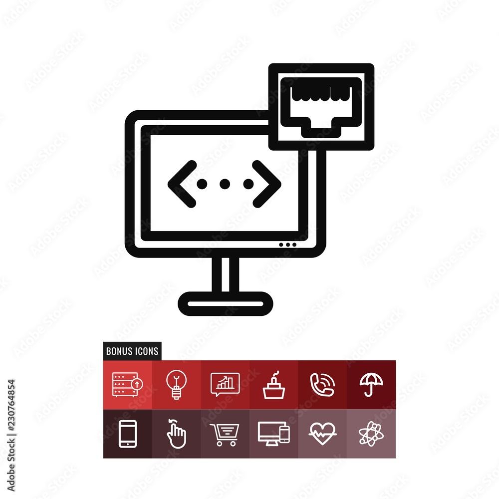 Ethernet vector icon Ethernet vector icon