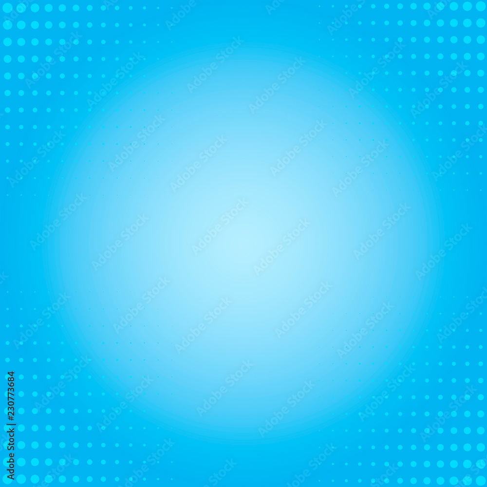 Pop art background, blue background halftone, dot. Vector Pop art background, blue background halftone, dot. Vector