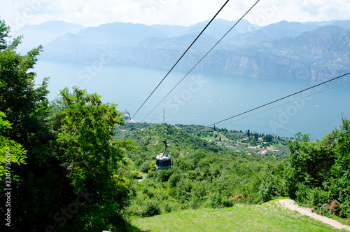 funicular in the mountains