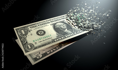 The dematerialization of dollar money photo