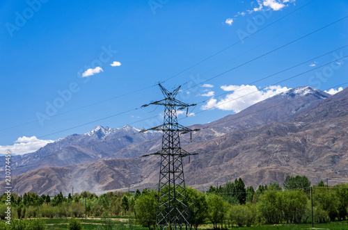 High voltage post or High voltage tower