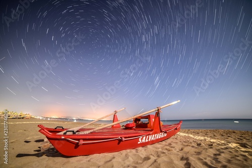 Startrail Spiaggia di San Lorenzo  photo