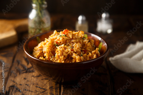 Fried rice with vegetables