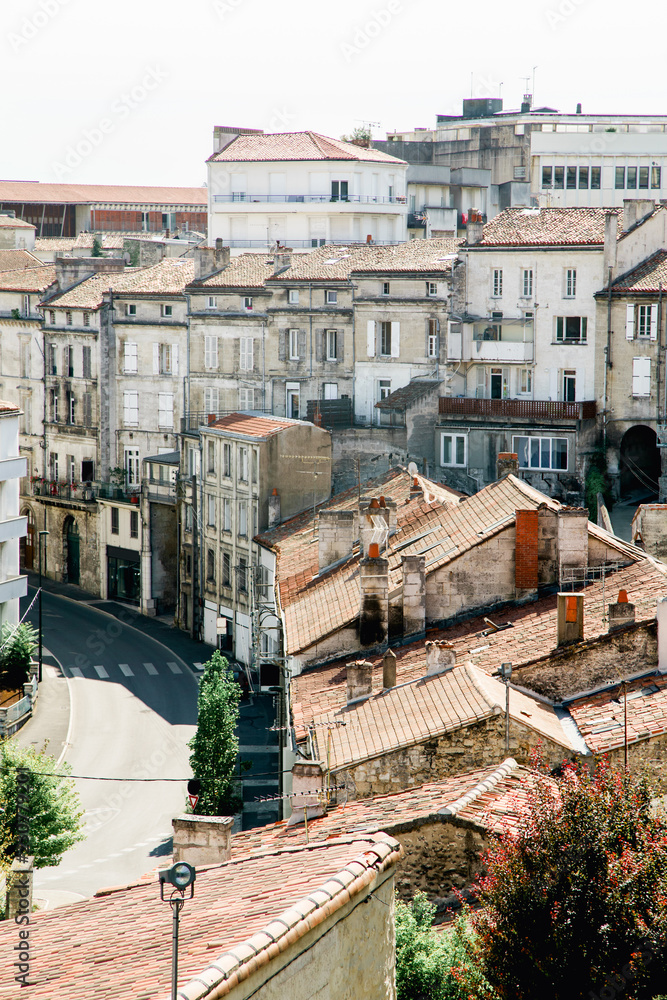 View of old french town Angoulem