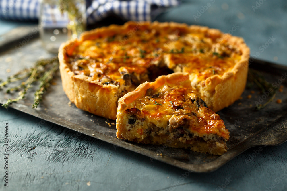 Homemade mushroom pie Homemade mushroom pie