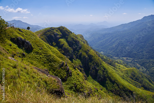 view of the beautiful mountains in Ella  Sri Lanka