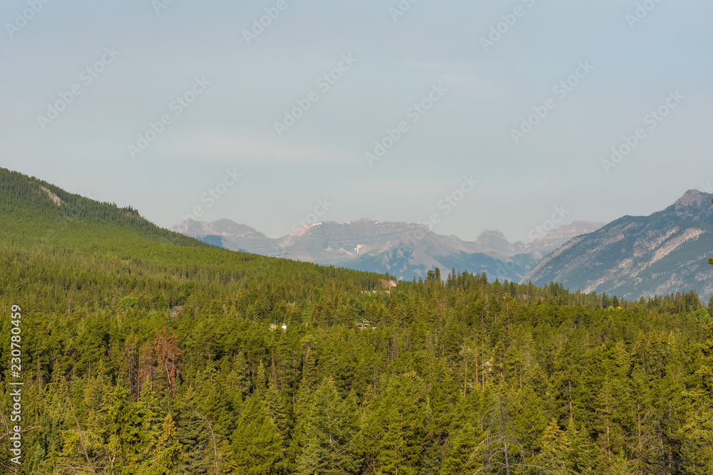Scene from a mountain in British Columbia, Canada