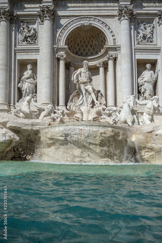 Trevi Fountain, baroque architecture in Rome, Italy Trevi Fountain, baroque architecture in Rome, Italy