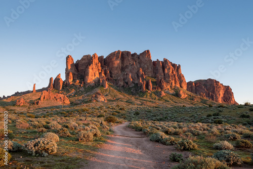 arizona mountains at sunset