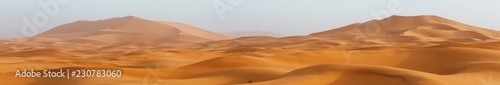 Amazing panorama landscape showing Erg Chebbi sanddunes desert at the Western Sahara Desert of Morocco © Sebastian