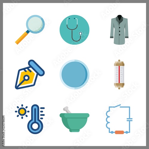 Wallpaper Mural 9 tool icon. Vector illustration tool set. pen and loupe icons for tool works Torontodigital.ca