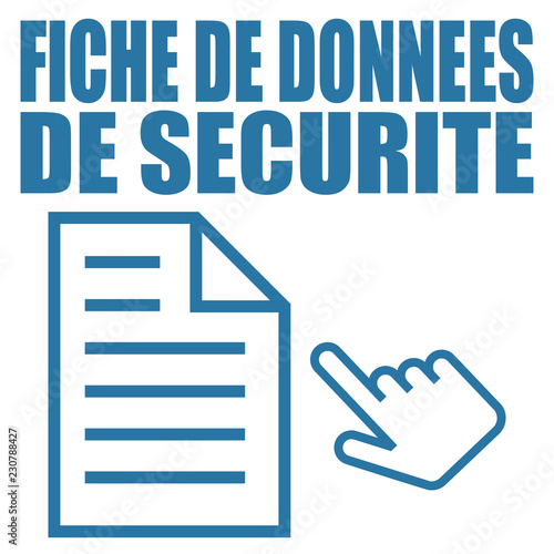 Logo fiche de données de sécurité.