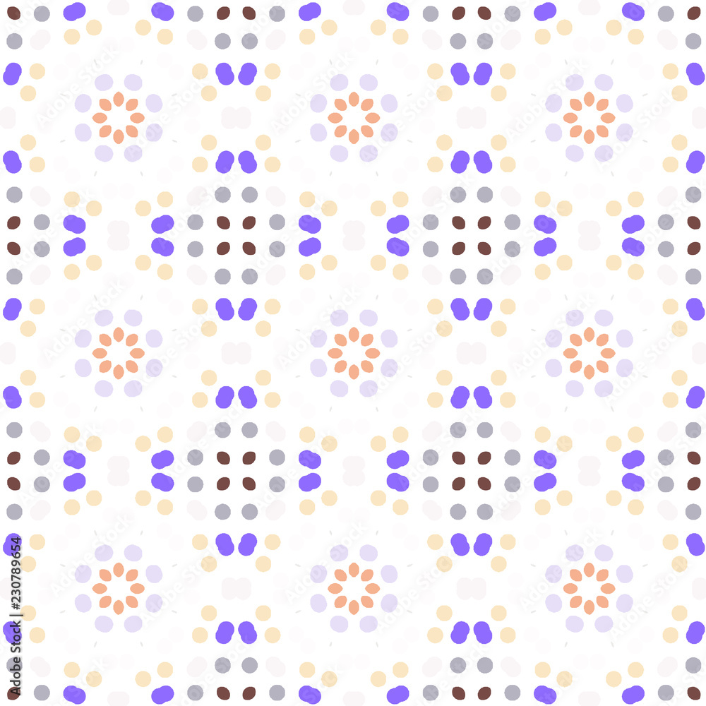 Obraz premium Seamless abstract pattern background with a variety of colored circles.