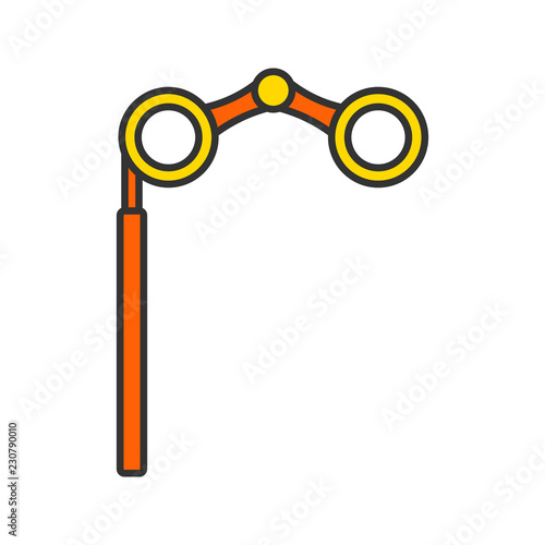 Opera glasses color icon