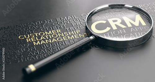 CRM, Customer Relationship Management Concept photo