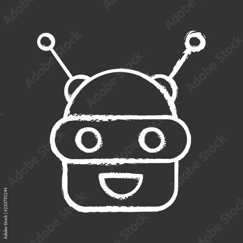 Chatbot chalk icon