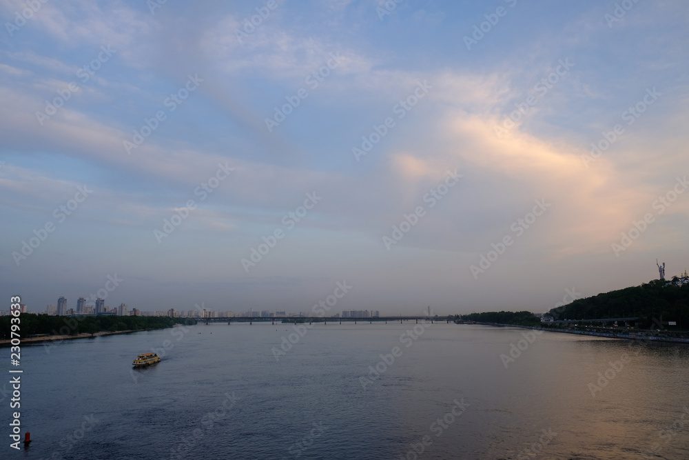 view of the river in Kyiv