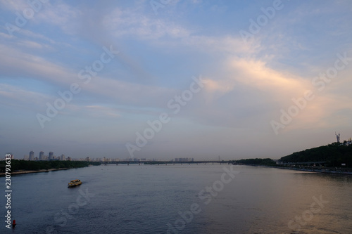 view of the river in Kyiv