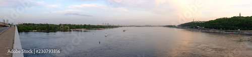 panoramic view of the river in Kyiv © badahos