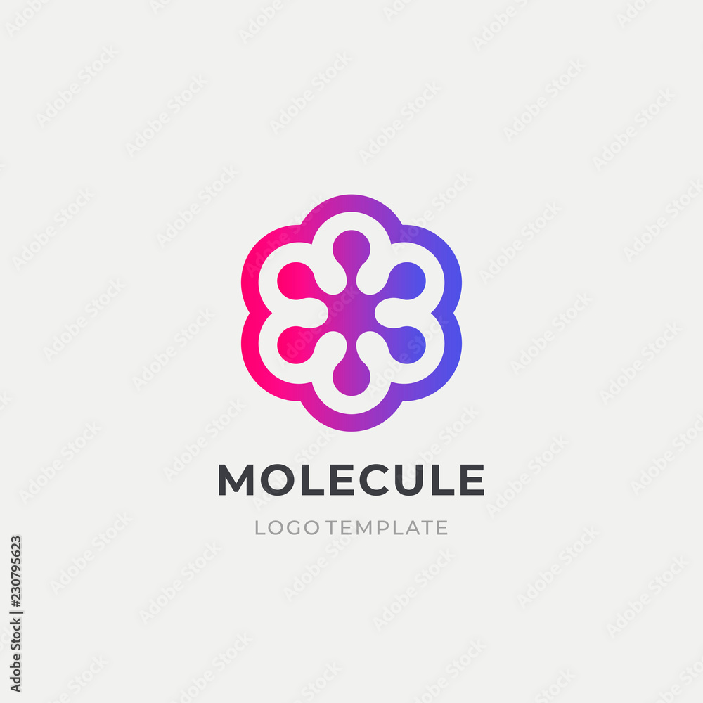 Abstract biotechnology molecule atom dna logo design template. Medicine, science, technology, laboratory, logotype vector icon. Abstract biotechnology molecule atom dna logo design template. Medicine, science, technology, laboratory, logotype vector icon.