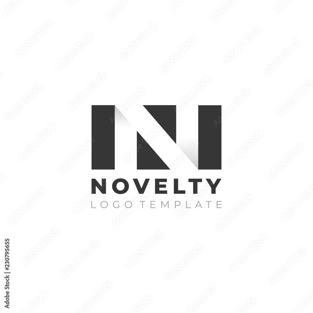 Unique modern creative elegant letter N based vector icon logo template. Unique modern creative elegant letter N based vector icon logo template.