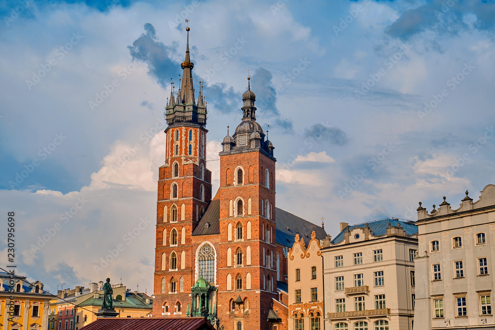 St. Mary's Basilica in Krakow. Church of Our Lady Assumed into Heaven.