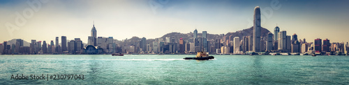 Photography Hong Kong skyline. Panorama