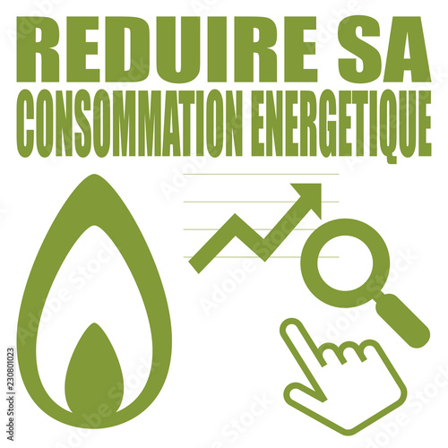 Logo réduire sa consommation énergétique.