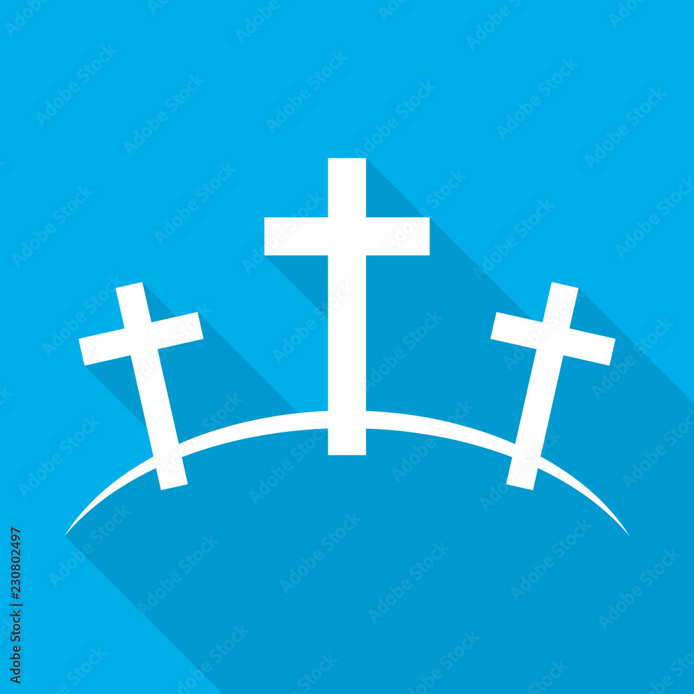 Obraz premium Calvary icon. Vector illustration