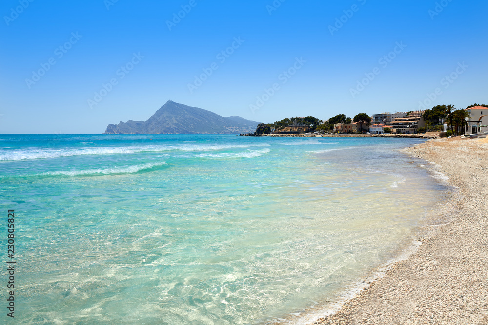 Obraz premium Altea beach in Alicante Playa de L Olla