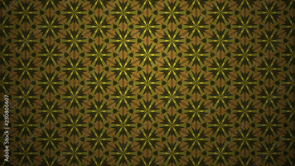 Background with a colorful, diverse cyclic pattern.