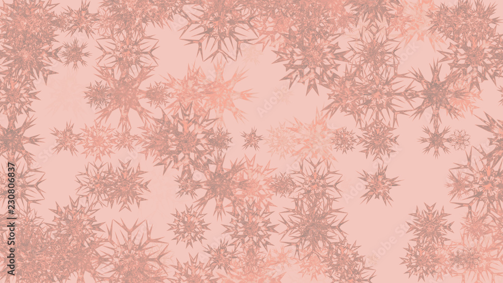Abstract background with a variety of colorful snowflakes. Big and small. Abstract background with a variety of colorful snowflakes. Big and small.