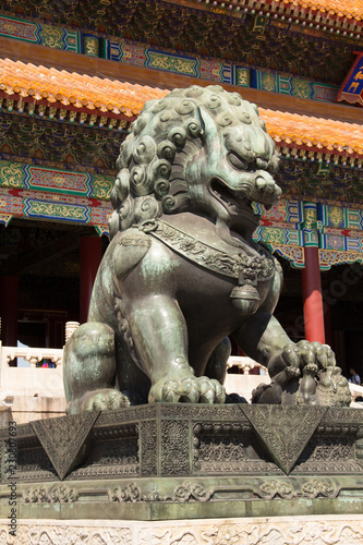Cast Lion Statue