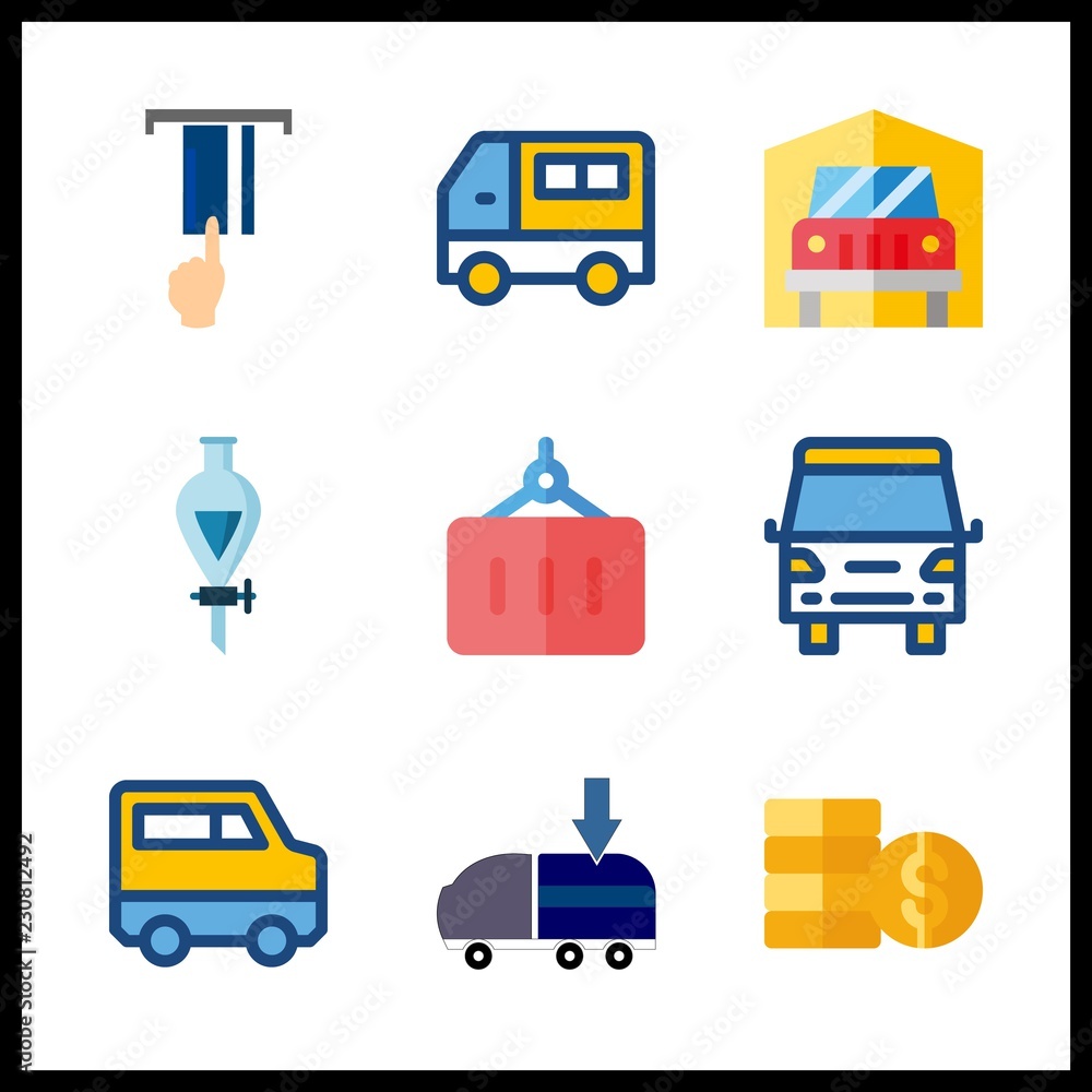 Obraz premium commerce icon. credit card and funnel vector icons in commerce set. Use this illustration for commerce works.