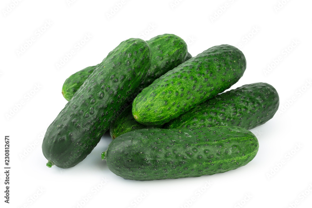 cucumber isolated on white background cucumber isolated on white background