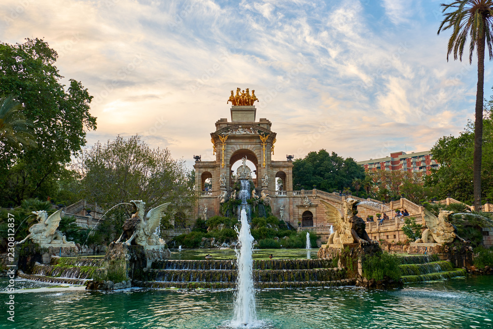 The Parc de la Ciutadella  in Barcelona