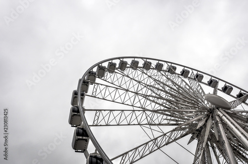 Ferris wheel standing in Gdansk