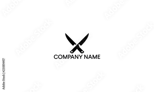 Knifes logo design