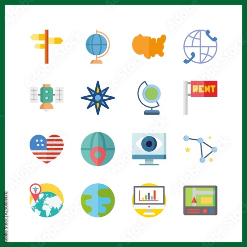 map icons set. cosmos, finance, grain and profit graphic works