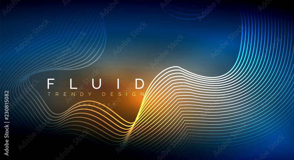 Digital flowing wave particles abstract background Digital flowing wave particles abstract background