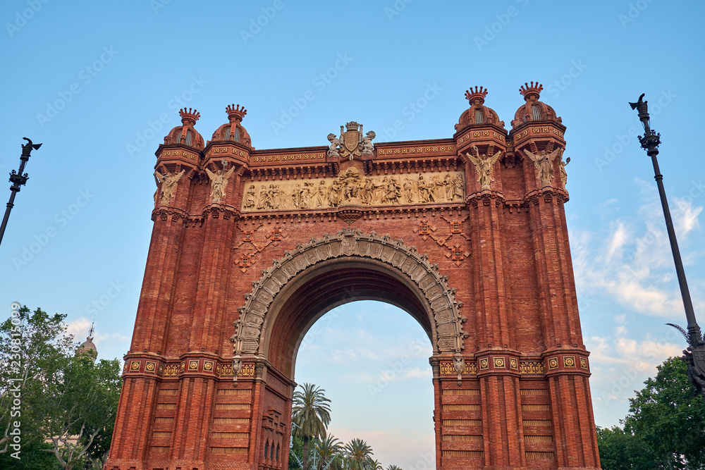 The Arc de Triomf  in Barcelona