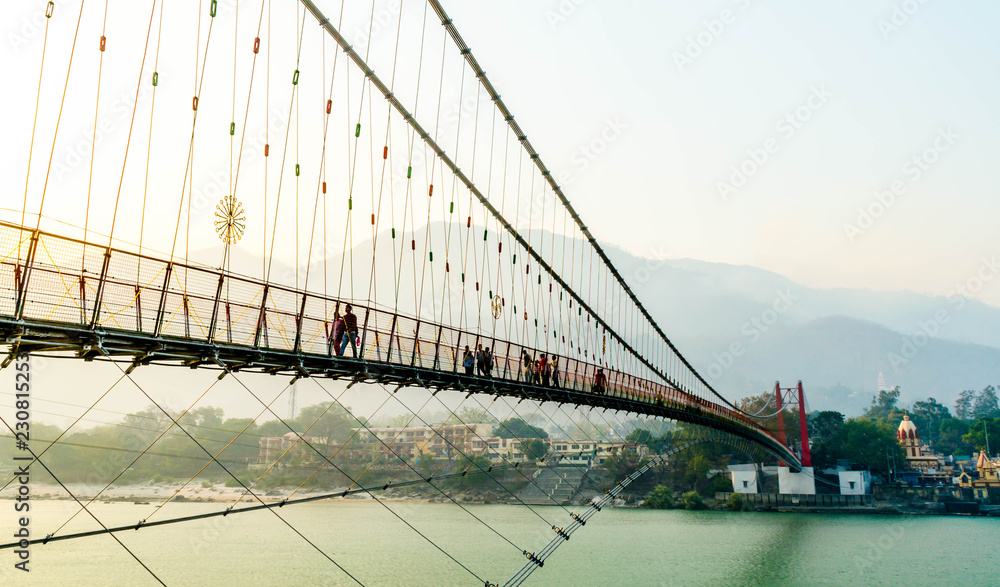 Ram Jhula In Rishikesh India Stock Photo Adobe Stock