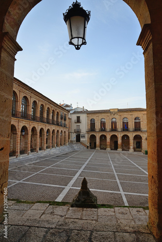 Alcaraz, Spain - October 21, 2018: Monumental Plaza of the town of Alcaraz. photo