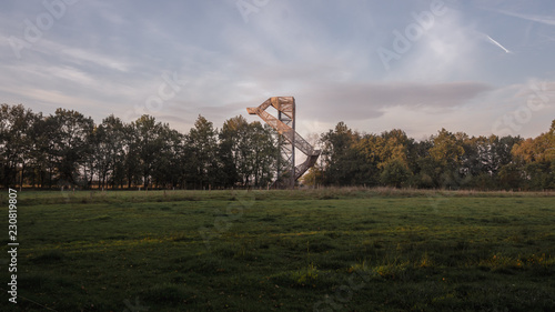 Tower in Onlanden near Groningen, for a nice view over the wetlands