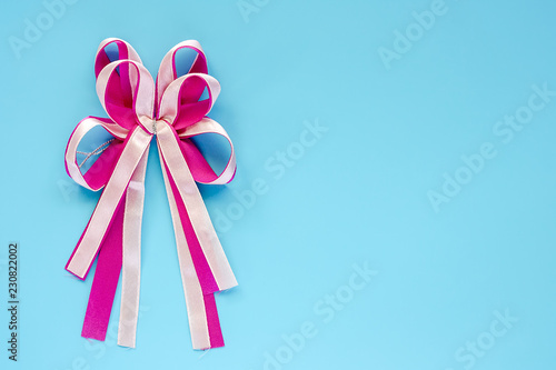 Pink fabric ribbon and gift...